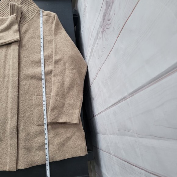 Vintage Centigrade Outerwear Tan 100% Wool Women’s Plus 2x Long Button Down - Picture 8 of 8